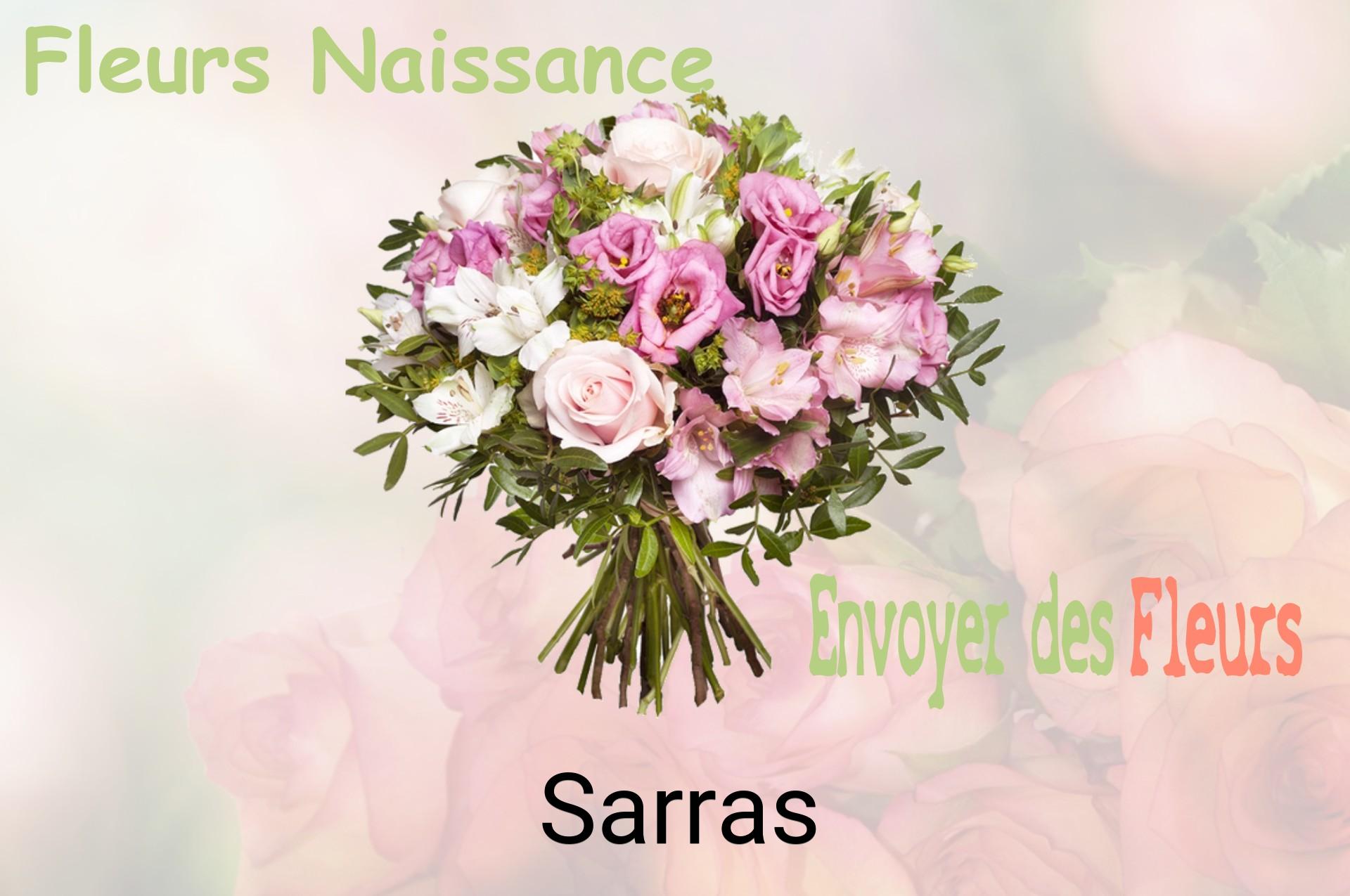 Bouquet de fleurs de naissance livré à Sarras